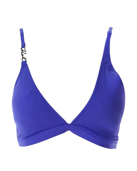 Karl Lagerfeld Signature Asymmetric Bikini Top