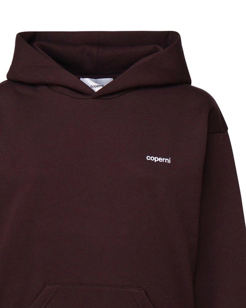 Coperni Logo-Printed Straight Hem Hoodie