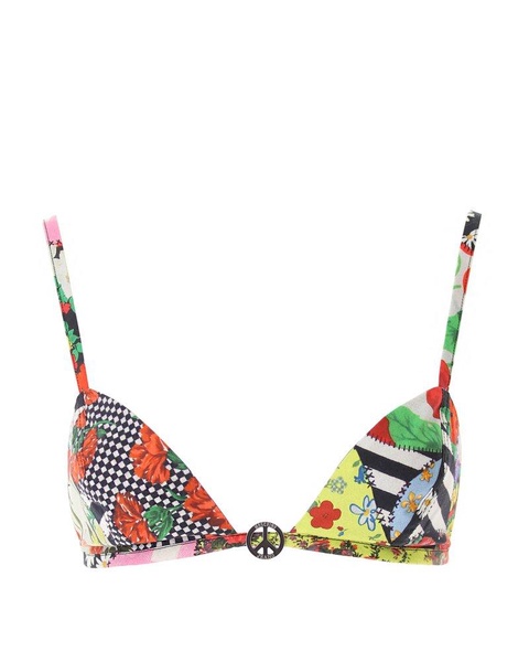 Moschino Jeans Patchwork Printed Bra