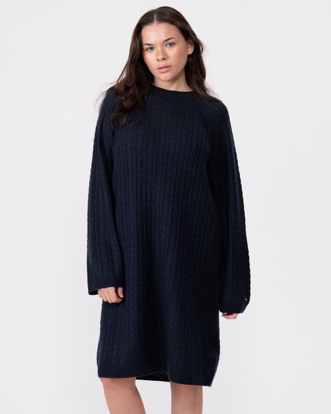 Cable Knit Womens Sheer Jumper Dress