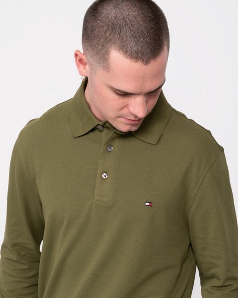 1985 Long Sleeve Mens Slim Fit Polo