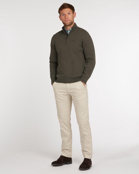 Cotton Mens Half Zip Jumper