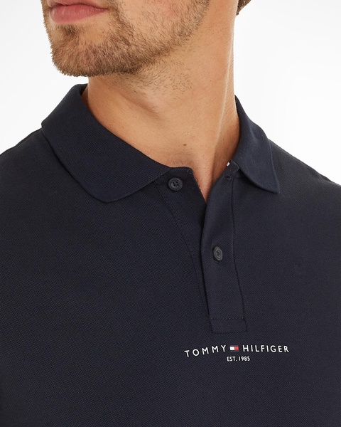 Tipped Tommy Logo Mens Polo