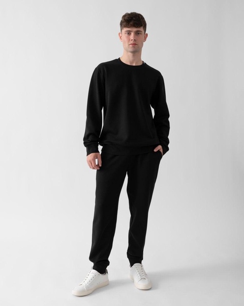 Mens Knit Crew Neck Loungewear Sweatshirt