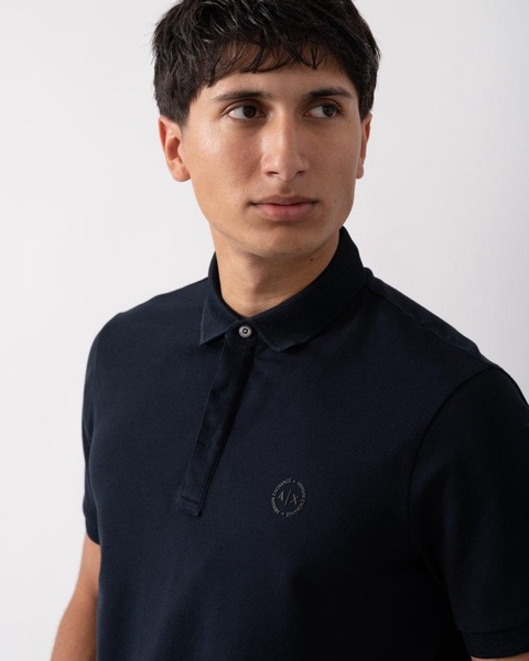 Mens Short Sleeve Micro Logo Polo Shirt