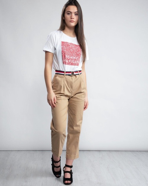 TH Essential Pleated Womens Chinos