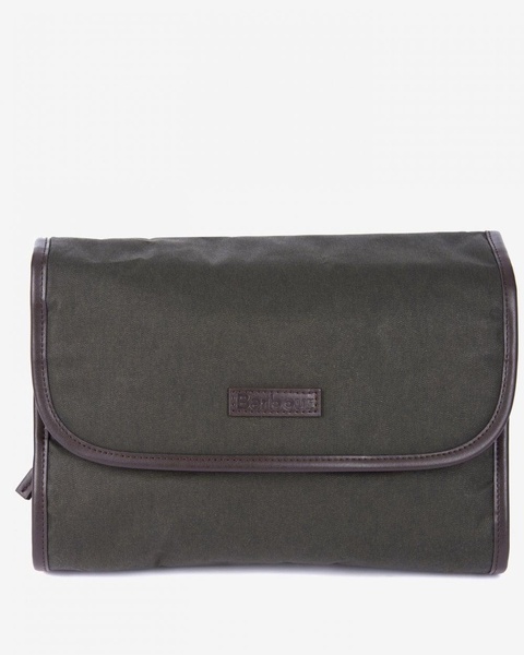 Wax Hanging Mens Washbag