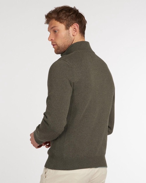 Cotton Mens Half Zip Jumper