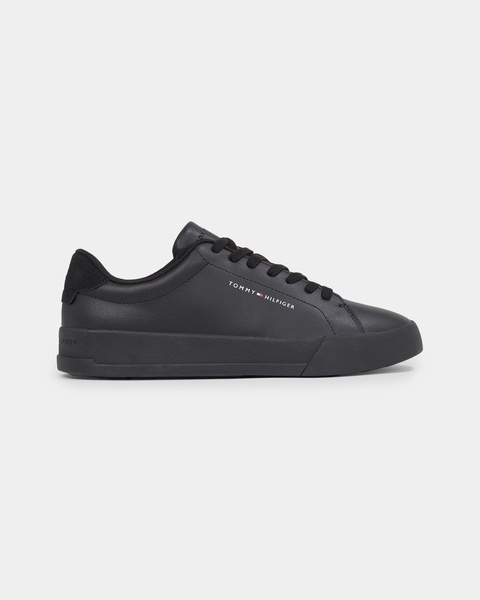 TH Court Essential Mens Leather Grain Trainers