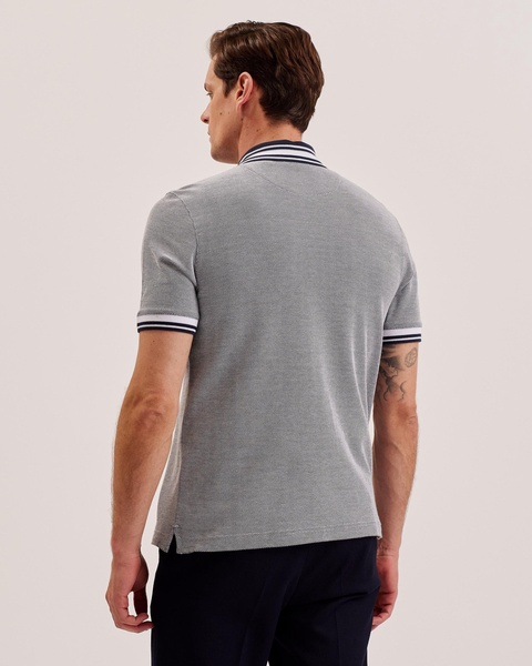 Phenes Mens Regular Fit Textured Polo