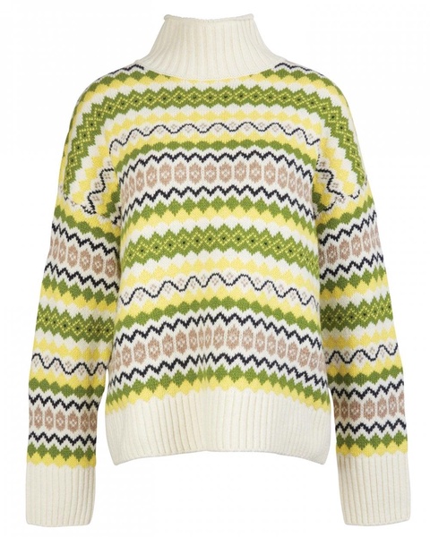 Holkham Womens Funnel Neck Fairisle Jumper