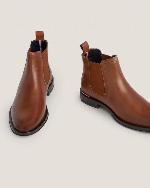 Core RWB Hilfiger Mens Leather Chelsea Boots