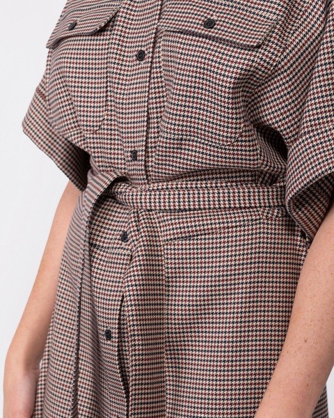 RWB Check Womens Midi Shirt Dress