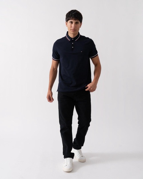 Tipped Mens Slim Fit Polo