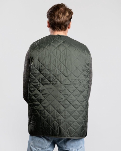 Quilted Mens Waistcoat/Zip-In Liner