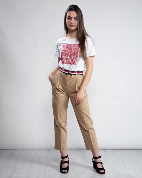 TH Essential Pleated Womens Chinos