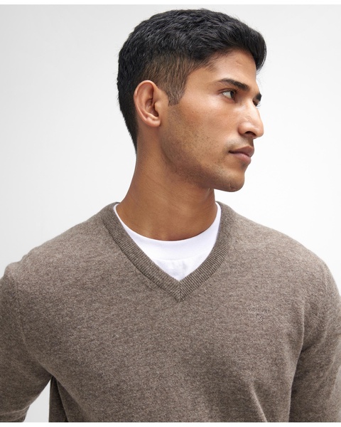 Essential Lambswool Mens V-Neck Jumper