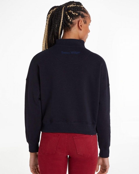 Relax Small Crest Womens Half-Zip Sweatshirt