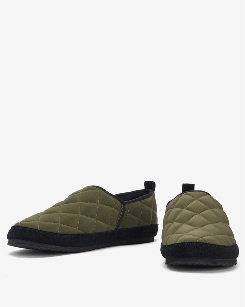 Hall Mens Quilted Slippers