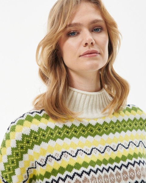 Holkham Womens Funnel Neck Fairisle Jumper