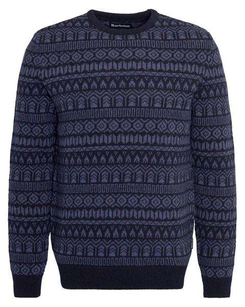 Stonebeck Mens Fair Isle Crew Neck Sweater