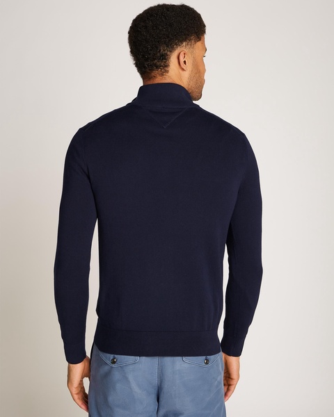 Essential Cotton Mens Half Zip Mock Sweatshirt