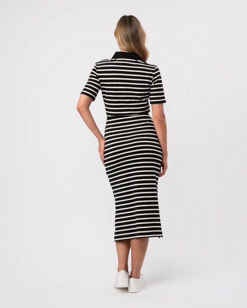 Breton Womens Midi Polo Dress