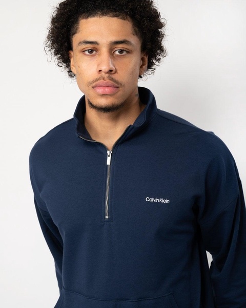 Modern Cotton Lounge Mens Long Sleeve Quarter Zip