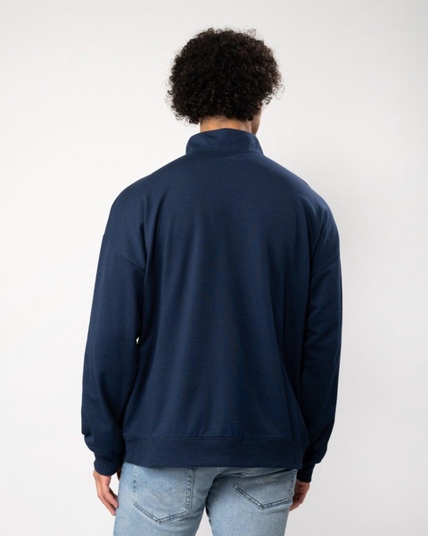 Modern Cotton Lounge Mens Long Sleeve Quarter Zip