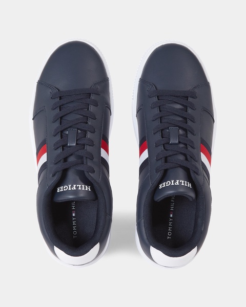 Essential Supercup Mens Striped Leather Trainers