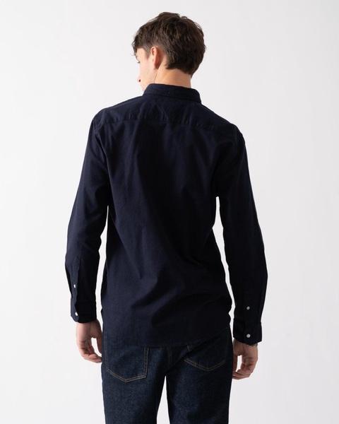 Flex Brushed Solid Mens Long Sleeve Shirt