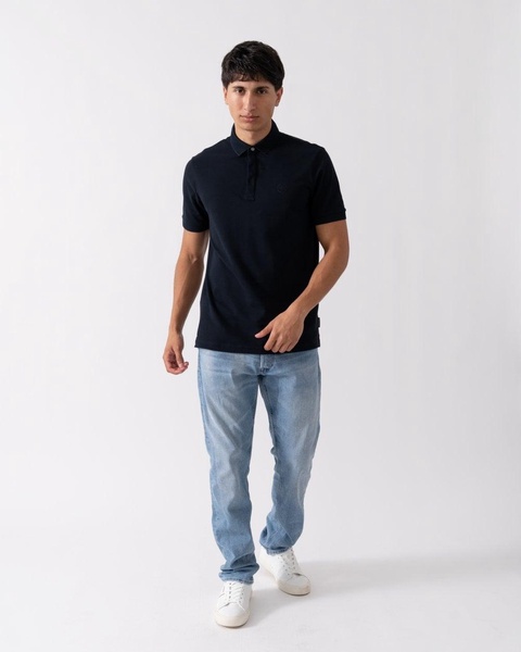 Mens Short Sleeve Micro Logo Polo Shirt