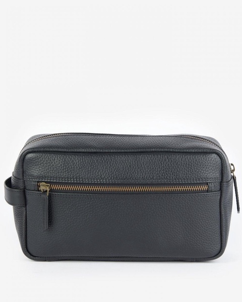 Highgate Mens Leather Washbag