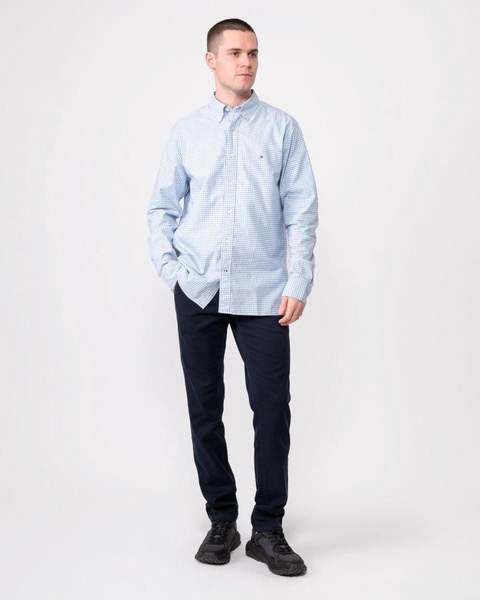 1985 Oxford Gingham Long Sleeve Mens Shirt