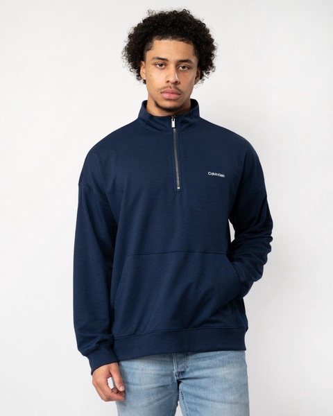 Modern Cotton Lounge Mens Long Sleeve Quarter Zip