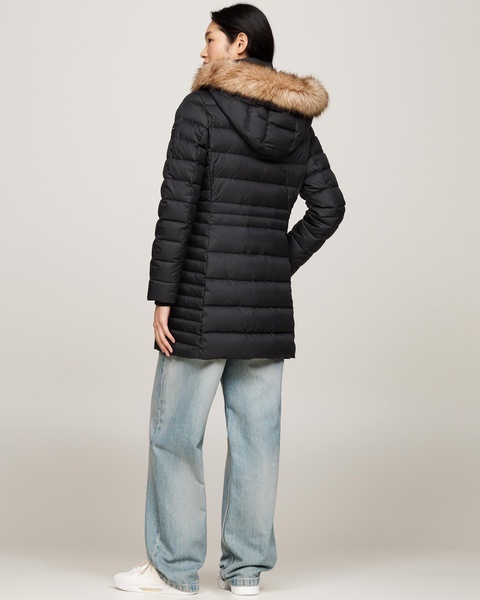 Tyra Long Down Fauz Fur Womens Jacket