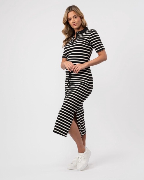 Breton Womens Midi Polo Dress