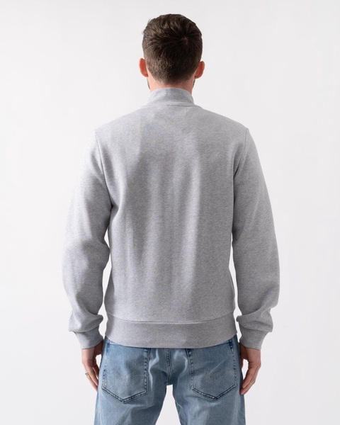 Regular Fit Brushed Fleece Mens Zippered Sweatshirt