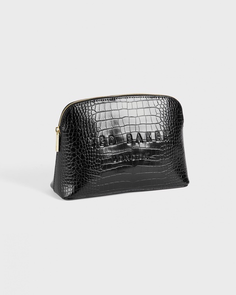 CROCALA Womens Imitation Croc Makeup Bag