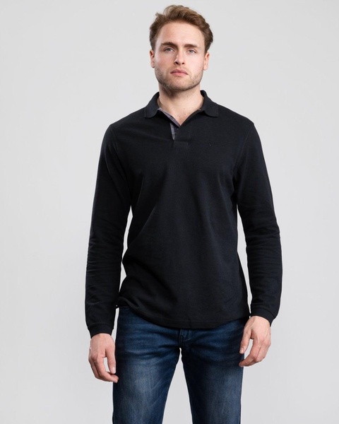 Sports Mens Long Sleeve Polo Shirt