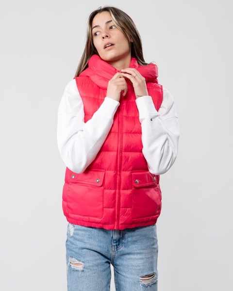 Lightweight Padded Womens Hooded Vest