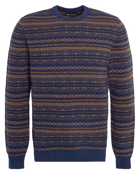 Orkney Mens Fair Isle Crew Neck Sweater