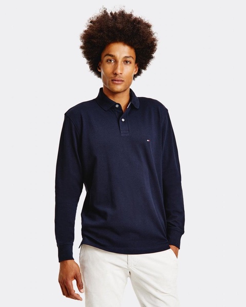 1985 Regular Long Sleeve Mens Polo Shirt