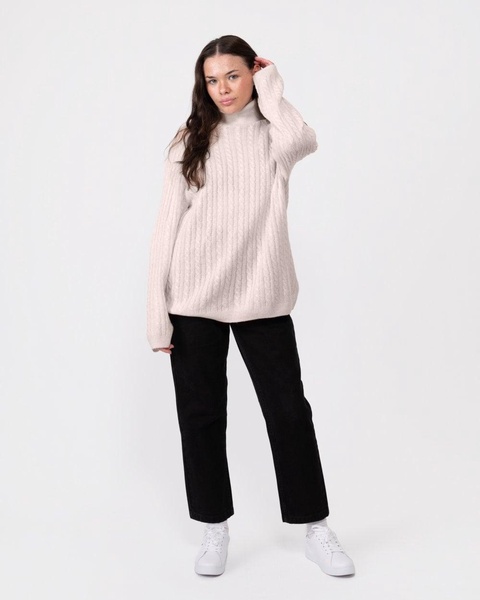 Cable Knit Womens Roll-Neck Jumper