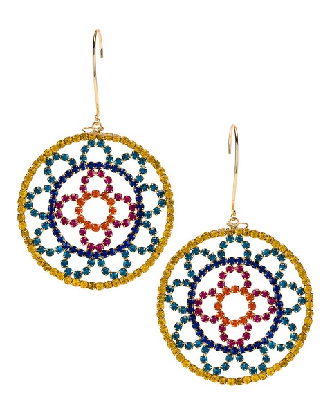 Crystal Cupchain Crochet Earrings