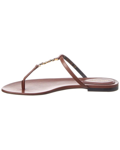 Saint Laurent Cassandra Leather Sandal