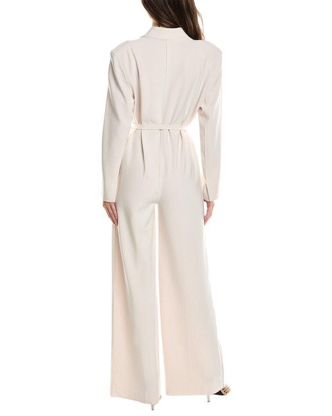 Norma Kamali Single-Breasted Straight Leg Jumpsuit