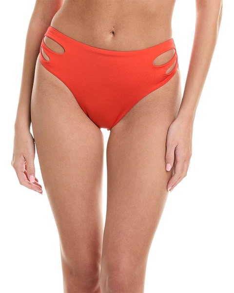 Trina Turk Monaco Cutout Hi-Waist Bikini Bottom