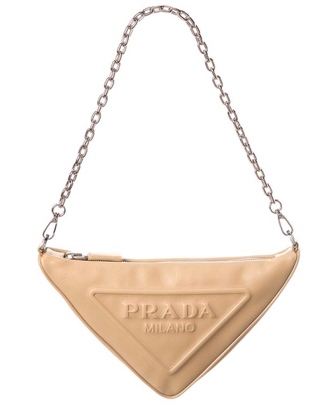 Prada Triangle Leather Shoulder Bag