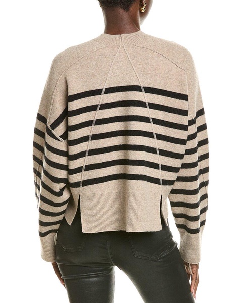 rag & bone Bridget Stripe Crewneck Wool-Blend Sweater